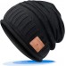 Bluetooth Beanie Gifts for Men Women - Cool Christmas Stocking Stuffers Birthday Gifts Ideas for Teen Boys Girls Husband Wife Dad Mom Winter Music Knit Hat with Bluetooth 5.0 Headphones Outdoor Black